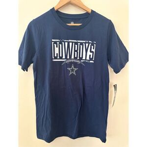 NFL Dallas Cowboys Navy Blue and White Short Sleeve Game Day T-shirt